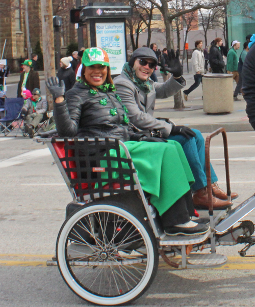 WOIO's Tiffany Tucker and Chris Tanaka - 2019 Cleveland St. Patrick's Day Parade